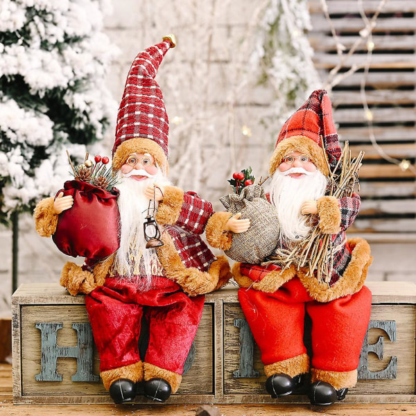 Juldekorationer Stående Tomte Dockor Prydnadsföremål Nya Tomte Dockor Prydnadsföremål C
