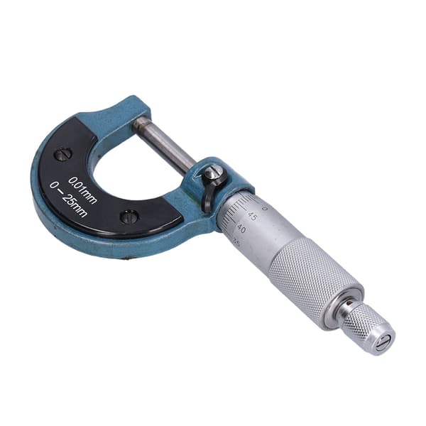 Rustfritt stål Utvendig Mikrometer 0,01 mm Presisjon 0-25 mm Måleverktøy