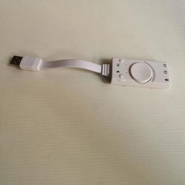 1 stk Lyd Ekstern Usb3.5 Lydadapter Gratis Stasjon Uavhengig Lyd For Datamaskin (hvit)Hvit17.5X3.3X1.5cm