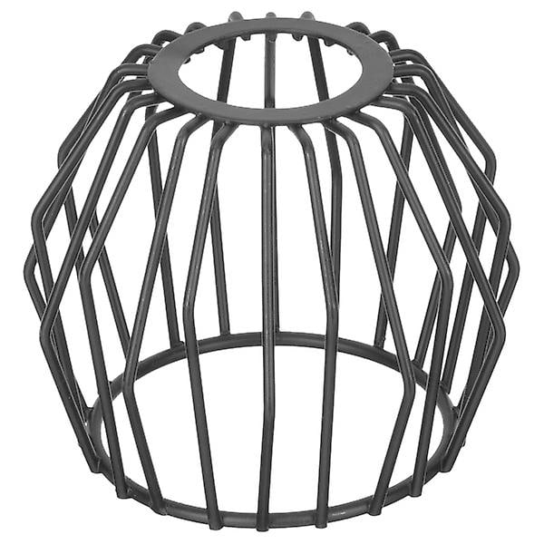 Pendel Lampeskærm Hængende Lampeskærm Metal Lampeskærm Udhulet Lampeskærm Sort 8,5x8,5cm