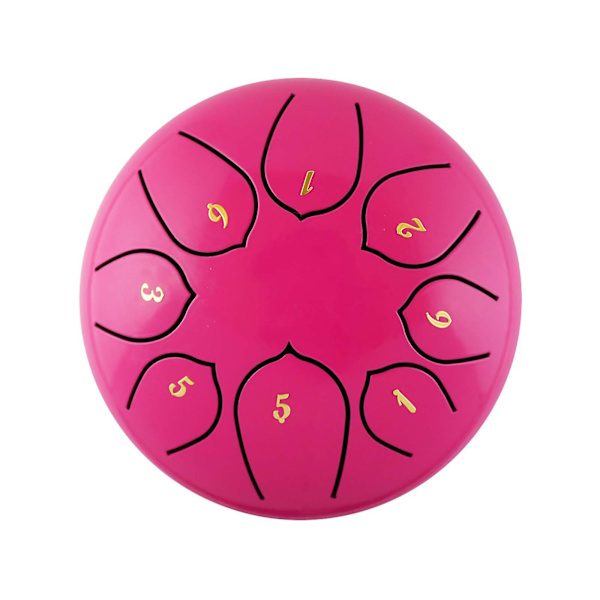 Stål Tongue Drum Kit Stål Tongue Drum Farge Hult Tromme Percussion Rosa
