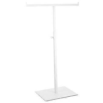 Metall Lommebokdisplayholder Rustfritt Stål Håndveske Displaystativ Justerbart Veskestativ Hvit White