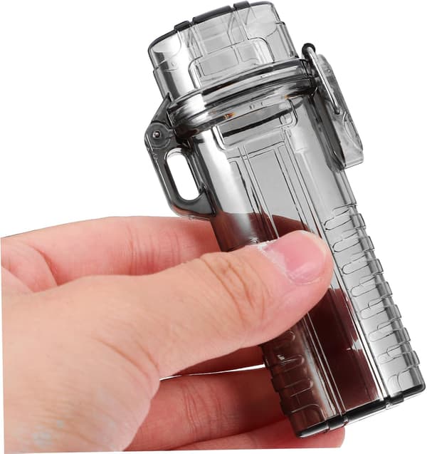 Lighter Sealed Box Protective Pouch for Emergency Lighter Holder Case for Camping Hiking Outdoor Survival