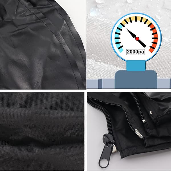 Bimini Top Replacement Cover Oxford Fabric Foldable Rainproof Waterproof Sunshade Boat Canopy Black