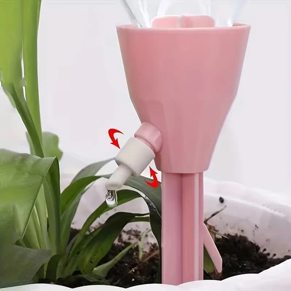 20-Piece Automatic Drip Irrigation Kit for Plants, Adjustable Water Flow, for Indoor and Garden Plants, Compatible with Standard Euro Thread Bottles