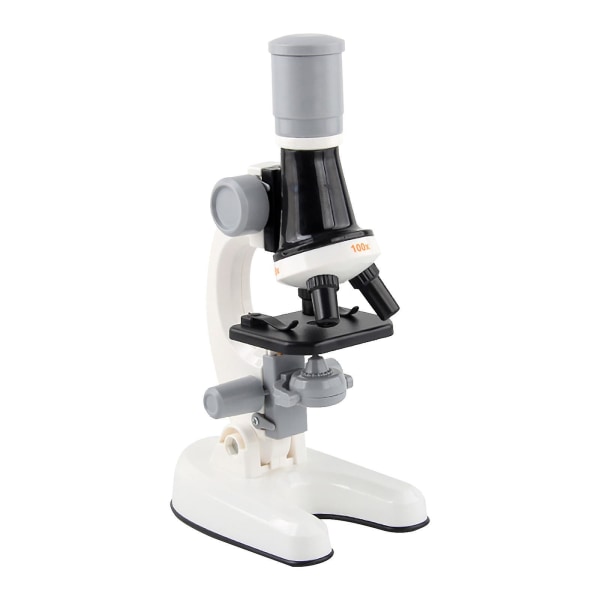 Led Kids Science Legetøj Til Studerende Mikroskop Begynder Pædagogisk Legetøj BirthdayWhite White