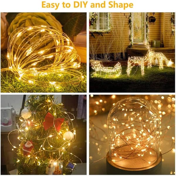 LED Curtain Lights String Lights, 3m × 3m 300 USB Fairy Lights 8 Modes with Remote Control for (warm white)