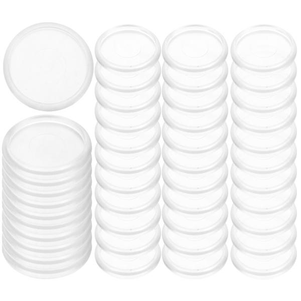 44 st Plast Bokbindningsskivor Lösblad Binders Bindringar För DIY Anteckningsblock Planerare Vit 2.8x2.8cm