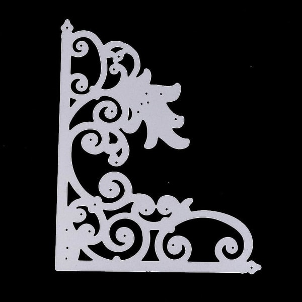 Blomsterram Kulstål Skære Stencil Skabelon Scrapbog Album Håndværkskort (LG)
