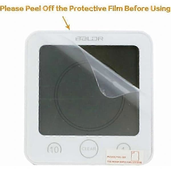 Digital Shower Clock, Waterproof for Bathroom and Kitchen, Touch Screen Timer, Flexible Installation, Countdown Timer with Alarm, Temperature