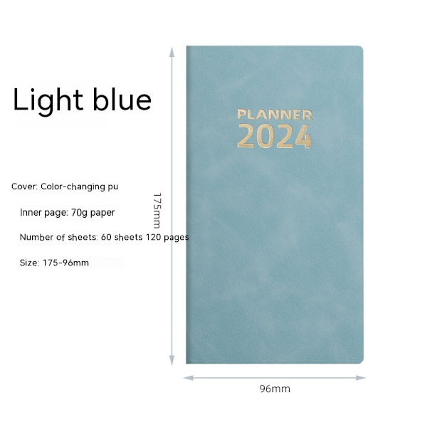 3 stk. Trykte Produkter 2024 Lommeplanlægger/Lommekalender 2024 Ugentlig Kalender/Ugentlig Planlægger Organizer