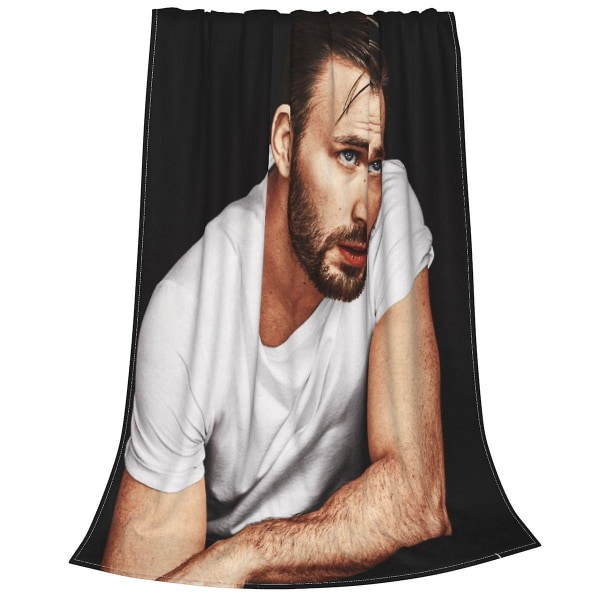 Chris Evans tæpper fleece alle sæsoner skuespiller instruktør bærbare lette tæpper til seng kontor sengetæppe