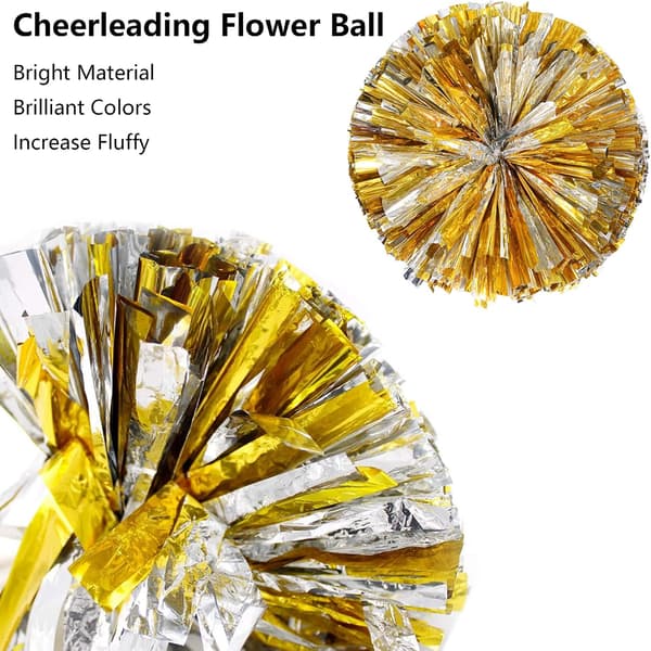 Stor rød 4-delt cheerleader-pompom til cheerleading-hold
