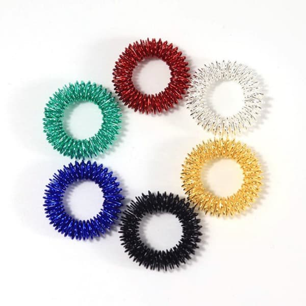 Stress Relief Ring, Fidget Sensorisk Legetøj til Stresslindring, 10-pak, Fidget Ring, Fidget Ring til Angstlindring, Fidget Ring til Stresslindring