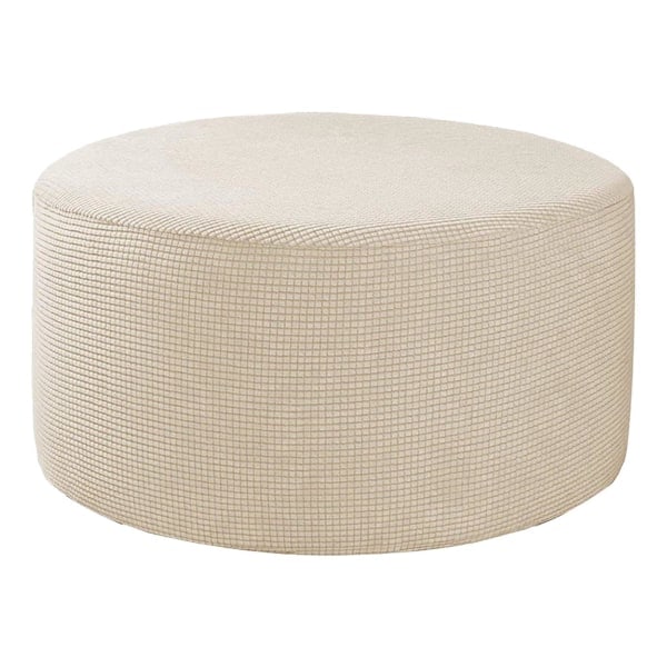 1/2/3/5 Avtagbara ottomanöverdrag runt skydd Beige 1 st