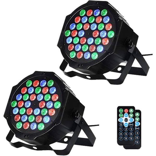 36 LED Partylys Scene Lys med Lydaktiveret Fjernbetjening & DMX Kontrol, Scene Belysning Oplysning til Bryllup Klub Musik