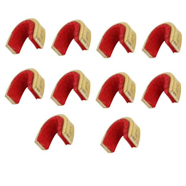 10 stk. Sæt Buesnor Nock Buesnor Nocking Points Buesnor Spænde Klips Messing Nocking Point Bueskydning Snorklips Rød 0,5X0,5X0,5CM