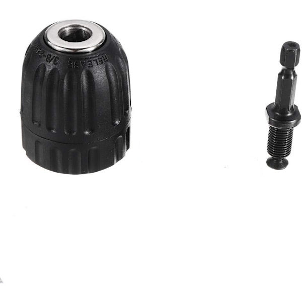 10mm Nyckelfri Borrchuck Konverteringsfäste Snabbkoppling Chuck Konverteringsverktyg Socket Kvadrat Hona