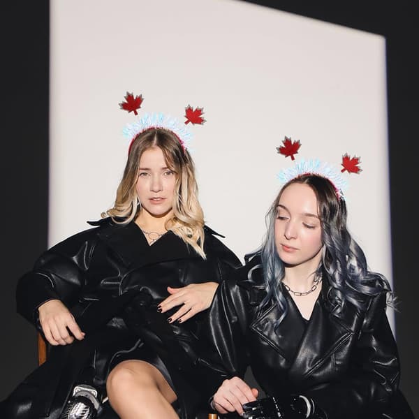 Lønnblad Hårbånd 2 stk Høst Hårtilbehør Glitter Hårbånd for Kvinner Canada Day Festfeiring