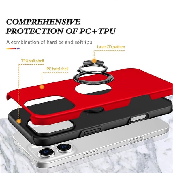 Telefoncover med holder til iPhone 16 Pro Max
