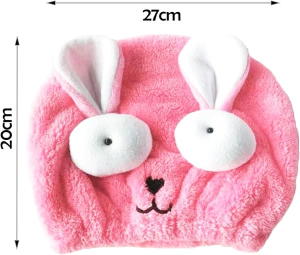 1 stk rosa tørkehårhatt, tørkebadehette dusjhodebadekar og spa T