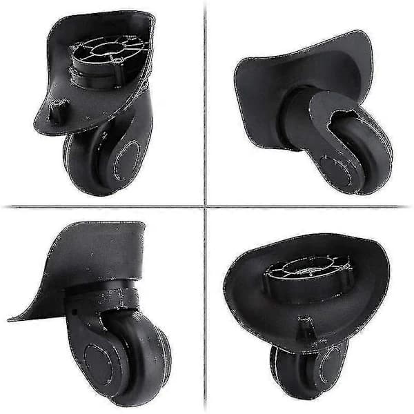 HA~Universal Silent Heavy Duty Rubber Replacement Wheels for Suitcase, Pair, for Samsonite Platinium Luggage