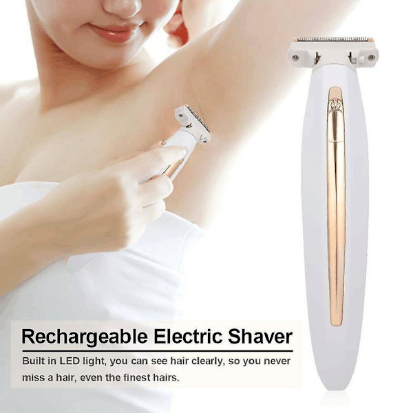 Rakapparat Elektrisk Kroppshårsavlägsnare Epilator Bärbar USB Epilator Roséguld