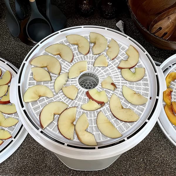 Round Silicone Dehydrator Sheets, Non-Stick Reusable Fine Mesh Mats for Jerky, Herbs, and Fruit Dryers, 8-Pack 13 Inch White