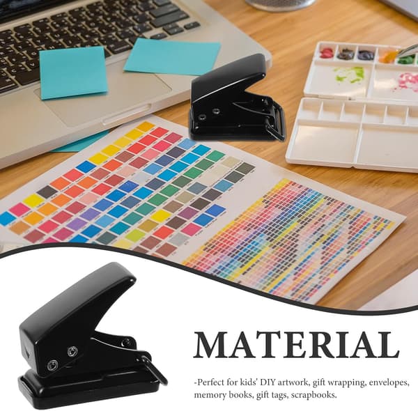 Mini Single Hole Punch Manual Paper Puncher for Planners and Loose-Leaf Binding