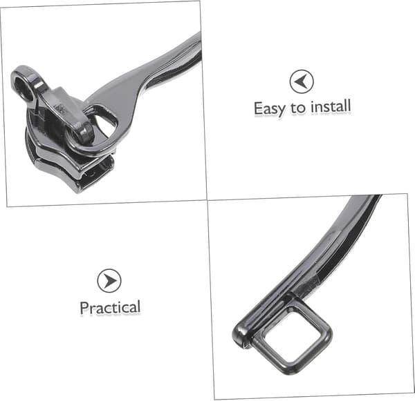 5 Pairs Heavy Duty Double Layer Zippers with Single Lock Hole Explosion Replacement