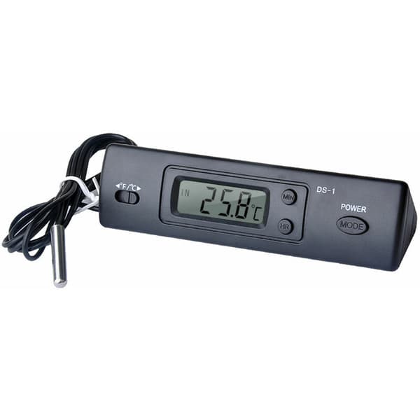 Termometer Mini Biltermometer Elektronisk Termometer med Tidsfunksjon