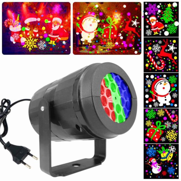 Julelys LED-projeksjonslampe Juleriss projeksjonslys Julelys