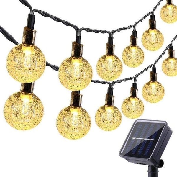 Solar String Lights Outdoor, 50led 7m Solar Crystal Balls Waterproof Outdoor/indoor Lights Lighting For Garden, Trees, Patio, Christmas, Weddings, Par