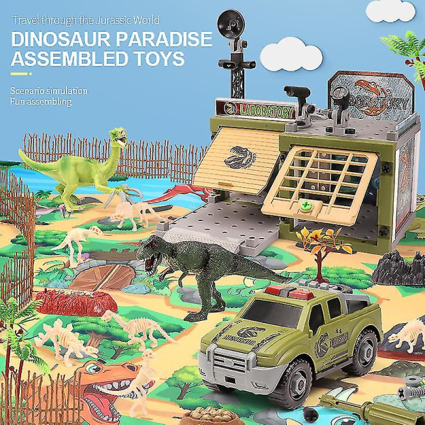 Jurassic Dinosaurie Djurmodell Set Vilda djur Actionfigurer Minifigurer Pedagogiska leksaker för barn och pojkar Seriepresenter