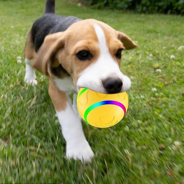 Caraele Smart Bold til Hunde Stor Hund Automatisk Bevægelig Bold Interaktivt Hundelegetøj Bold til Indendørs Katte og Hunde med Bevægelsesaktivering Orange