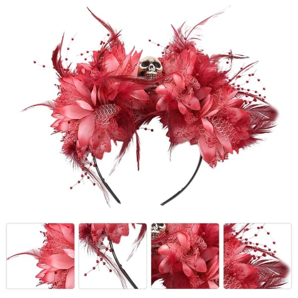 Halloween Diadem Blomsterkranie Dag Af De Døde