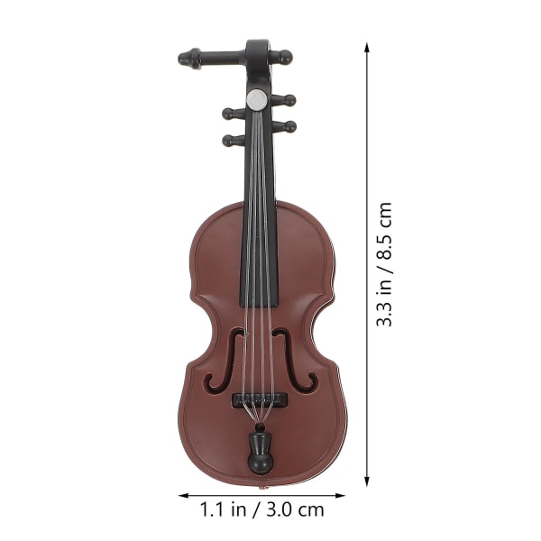 Gitarrtillbehör Dockhus Miniatyr Violin Ornament Mini Musikinstrument Instrument Mini Tunn