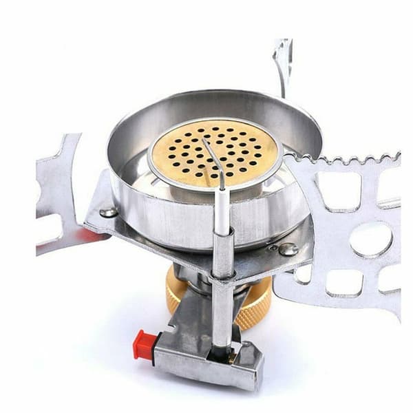 Foldable Windproof Camping Gas Stove with Piezo Ignition