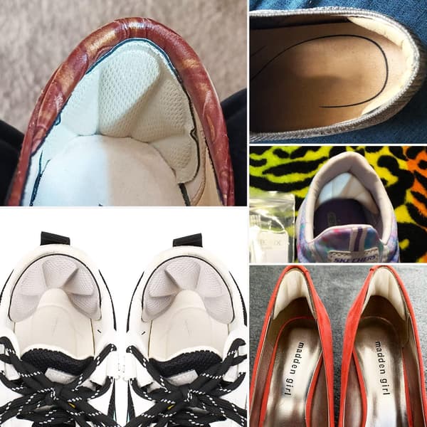8 pcs heel pads white, heel protectors, self-adhesive comfortable cushion