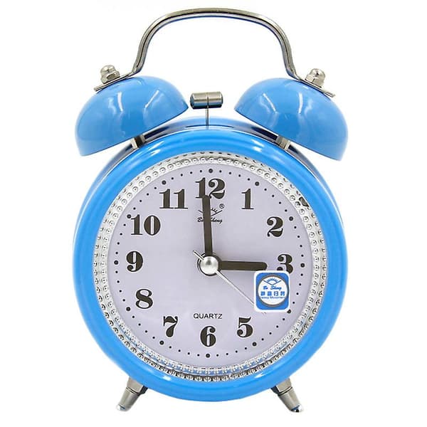 Super Loud Twin Bell Quartz Alarm Clock Bedside Nightlight