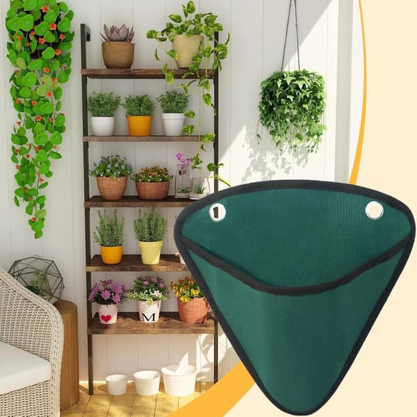 Wall Mounted Flower Pots, Vertical Triangular Flower Baskets | Wall Mounted Planters (FMY)