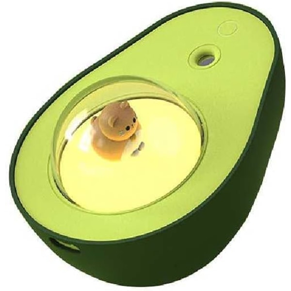 Avocado luftfugter USB Hjem Soveværelse Natlys Luftfugter Lille bil Kontor Vand Genopfyldningsmåler