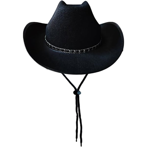 2 stk. Cowboyhatte til Voksne Udklædning Brun og Sort