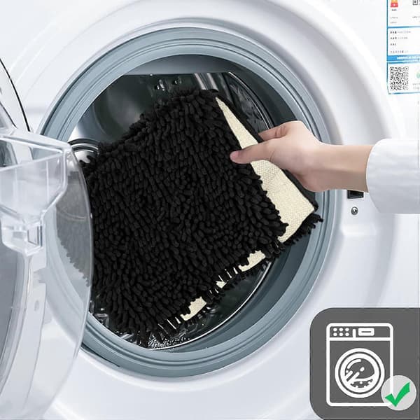 Microfiber Bathroom Mat, Bath Mat Length 17*24 inches, Toilet Mat, Soft, Non-Slip
