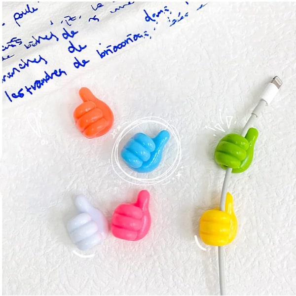 100 stycken Kreativa Silikon Tumme Väggkrokar Multifunktionella Väggkrokar Mini Självhäftande Tumme Kabelklämmor Krok