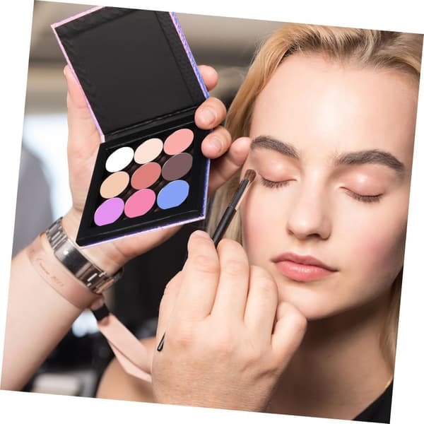 Magnetic Makeup Tray Metal Round Pans Empty Magnetic Eyeshadow Palette Includes Makeup Spatula