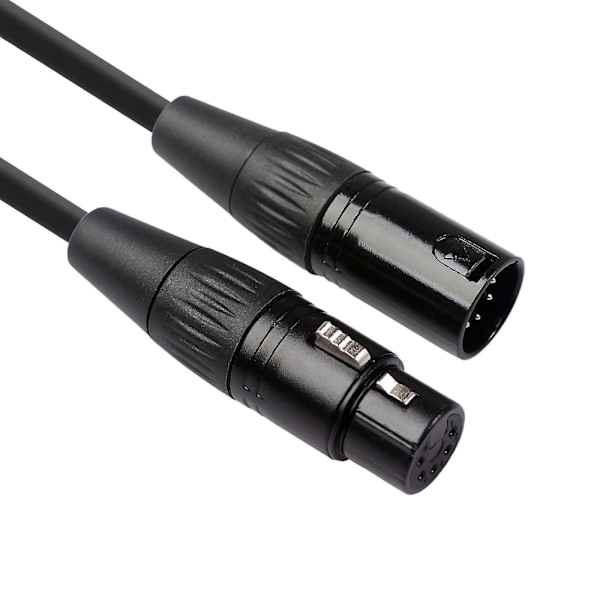 XLR-XLR Premium-laatuinen XLR-äänikaapeli, uros ja naaras 5-napainen 1,8 m
