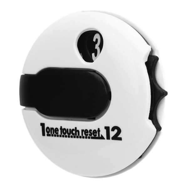 Golf Score Counter Cap Clip One Button Reset White Black