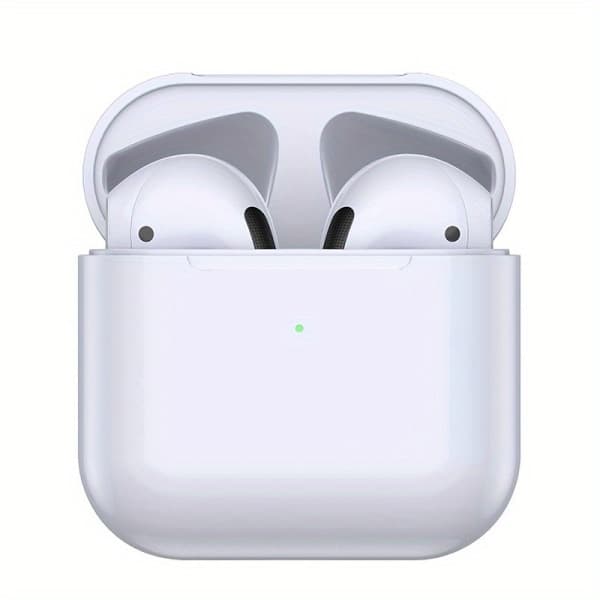 Earpods Pro 5 Trådløse Bluetooth Hodetelefoner Headset med Omdøping GPS Støtte Ios/Android Hvit 4.4*4.5*2.1cm