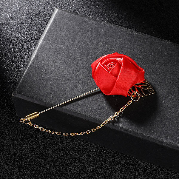 3-delt Sæt af Suit Brocher, Corsage Nål, Dekoration til, Mænds Suit Broche (Champagne Guld)